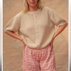 Sonderhaus coastal cardigan 
Sand